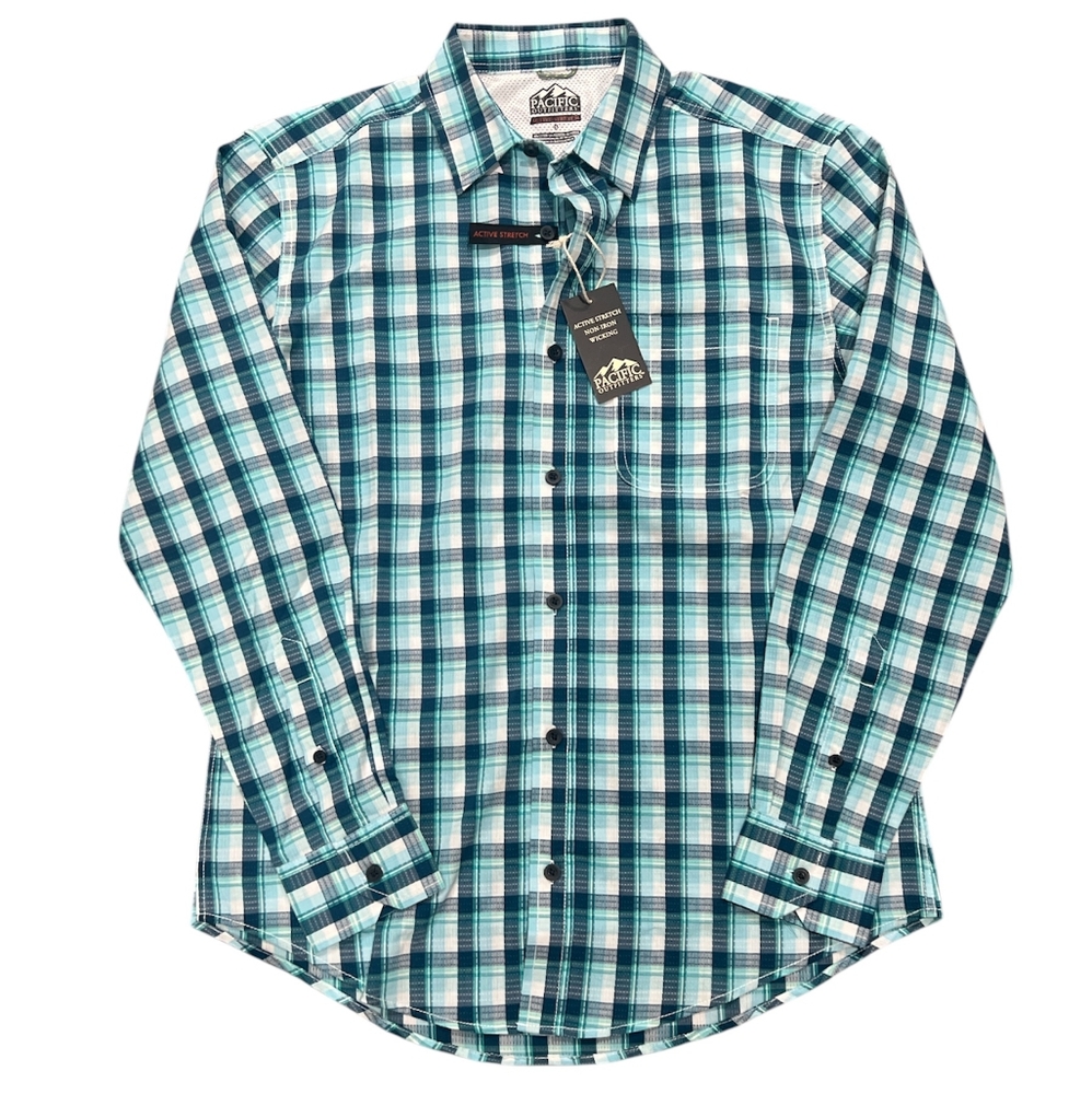 Pacific Outfitters Plaid Button-Up Shirt